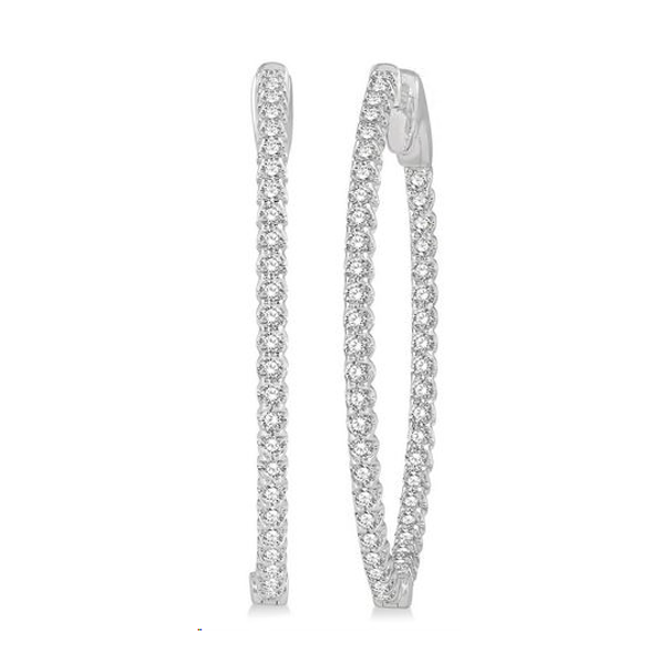 Royal Collection Medium Oval Inside Out Hoops