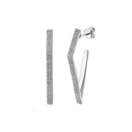 Royal Collection Geometric Diamond Hoop Earrings