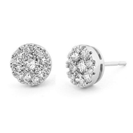 Royal Collection Diamond Cluster Studs