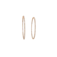 Royal Collection Inside Out Diamond Hoop Earrings