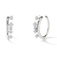 Hearts On Fire Barre Hoop Diamond Earrings