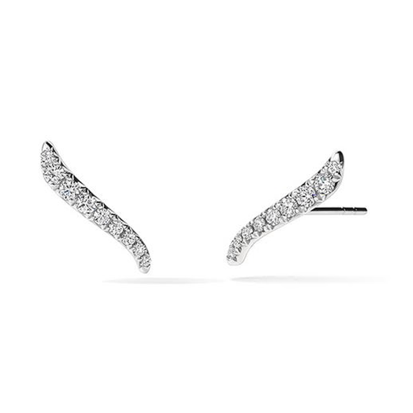 Hearts On Fire Vela Diamond Climber Earrings