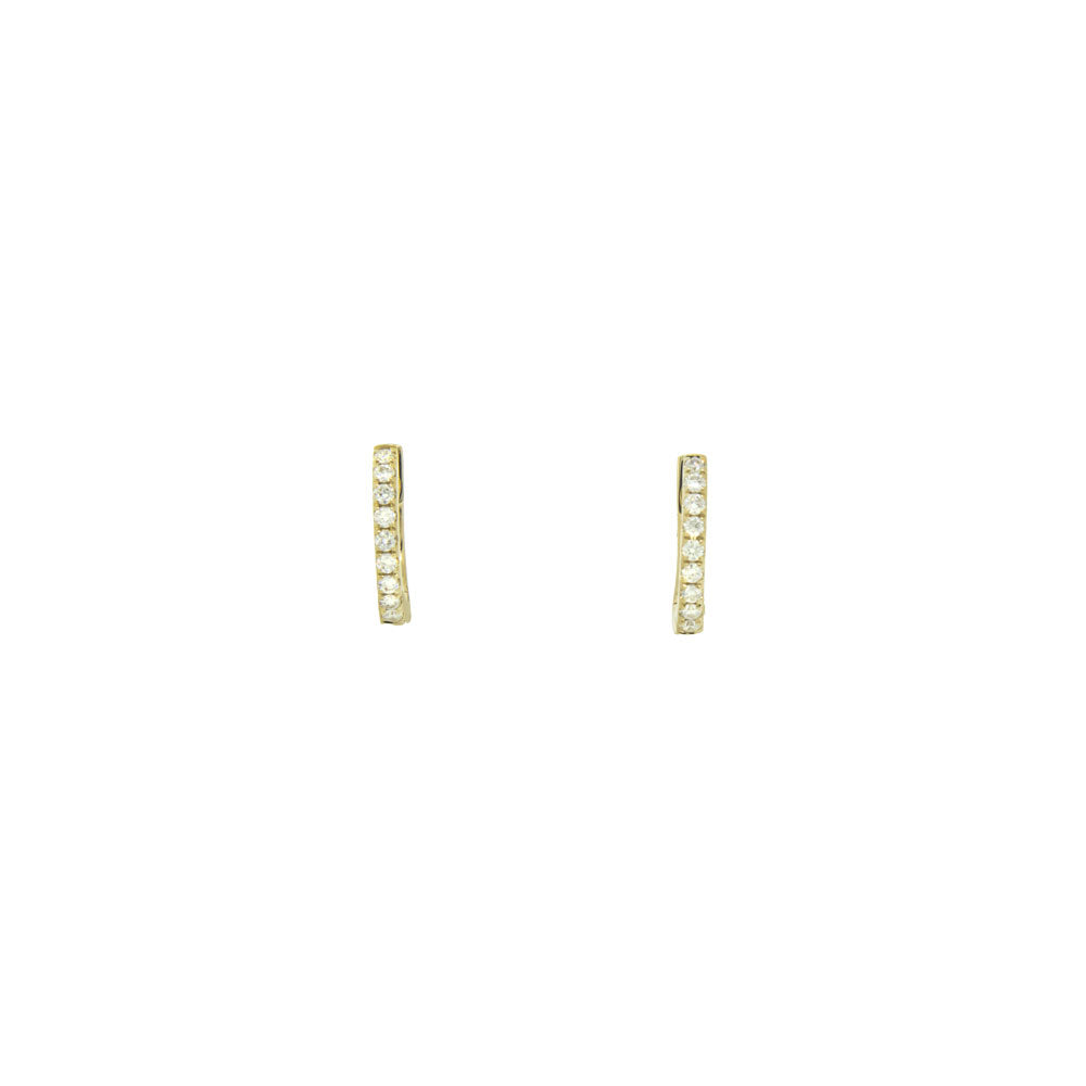 Royal Collection Small Diamond Huggie Earrings