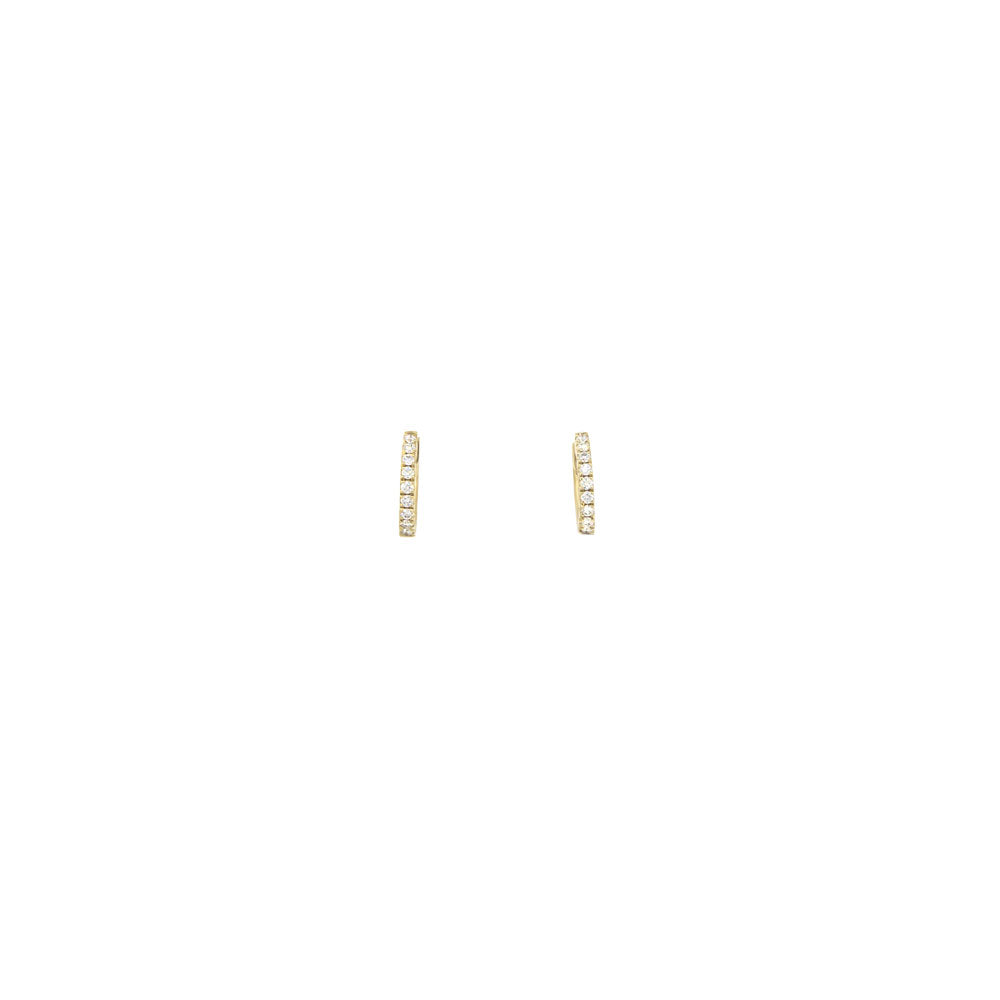 Royal Collection Diamond Huggie Earrings