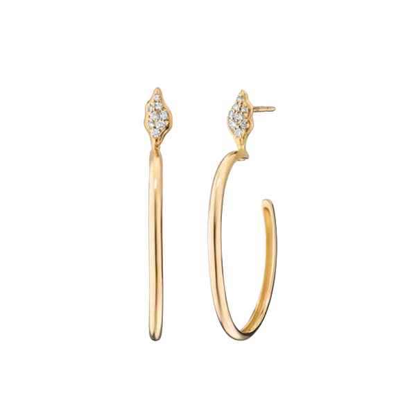 Monica Rich Kosann Wings of Mercury Diamond Earrings