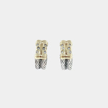 Load image into Gallery viewer, Royal Estate David Yurman Two-Row Diamond Earring
