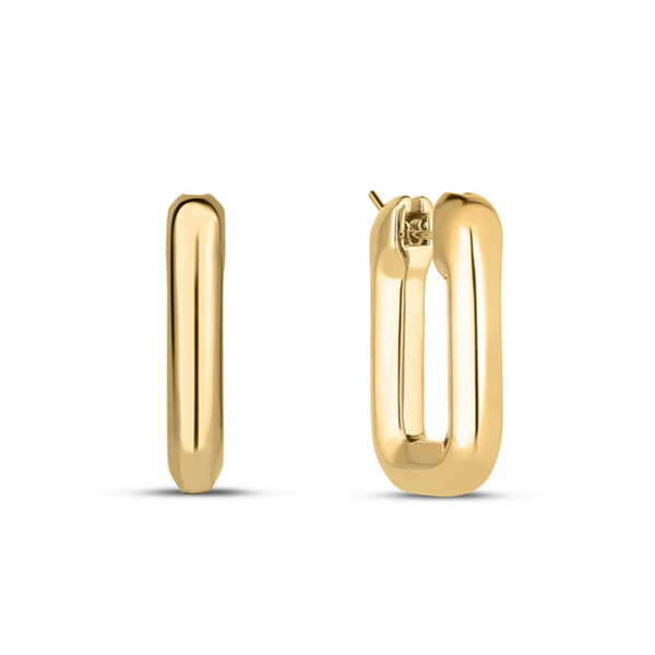 Roberto Coin Small Square Hoop Earrings