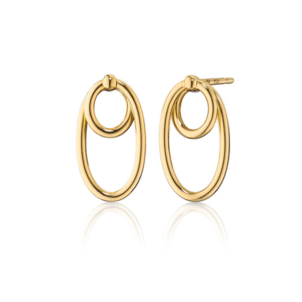 Monica Rich Kosann Double Oval Infinity Earrings