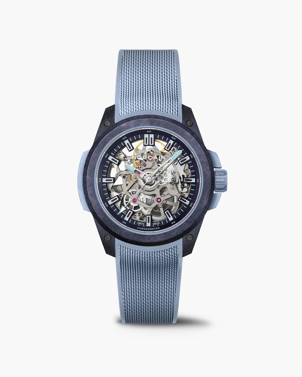 Norqain Wild ONE Skeleton 39mm – Purple Ice Blue LIMITED EDITION