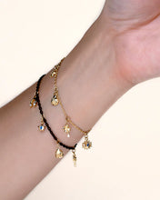 Load image into Gallery viewer, Monica Rich Kosann “My Lucky Charm” Black Steel Chain Bracelet
