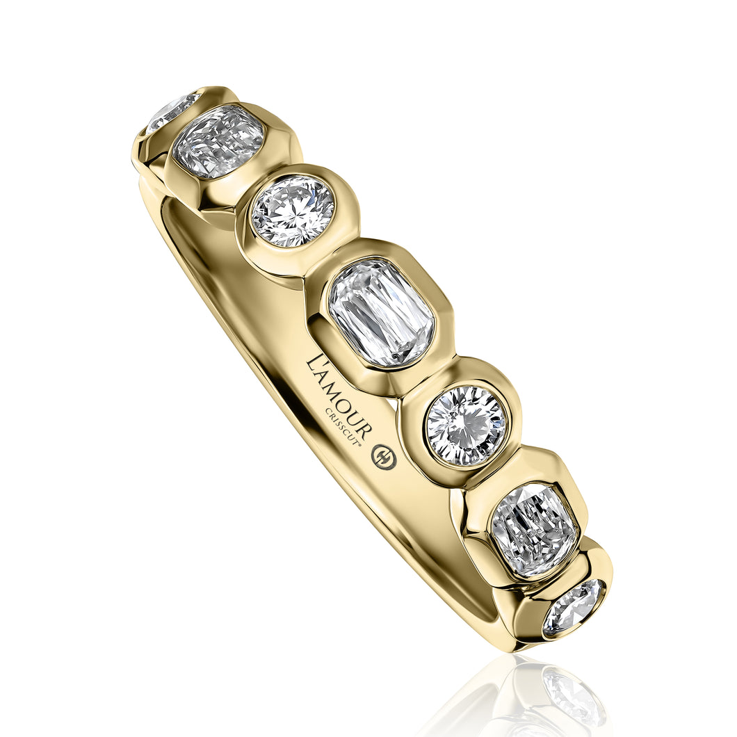 Christopher Designs L’Amour Crisscut® Diamond Band