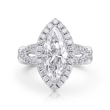 Load image into Gallery viewer, Royal Collection Platinum Marquise Elegance – 4.10CTTW, 3.01ct G/SI1 Diamond JSM251_208492
