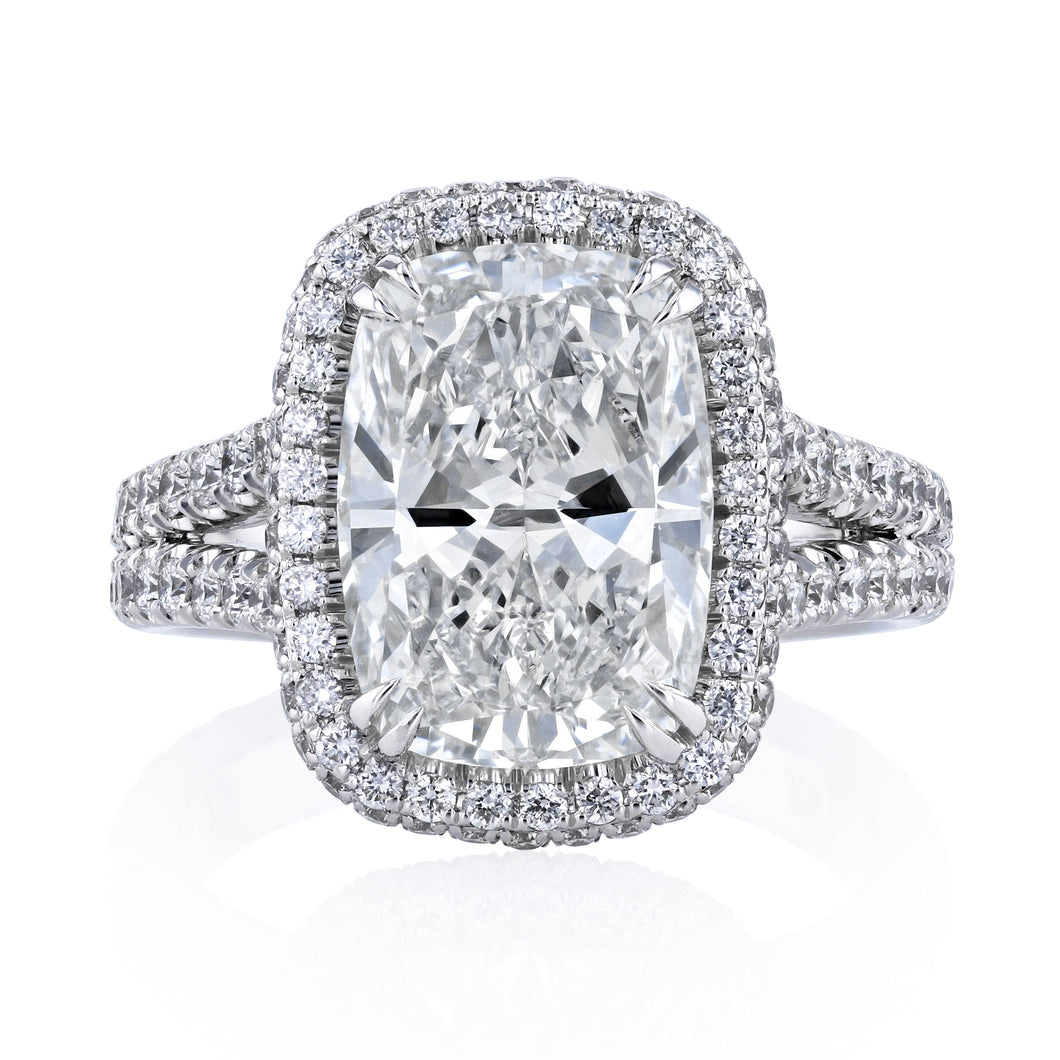Royal Collection Platinum Cushion Brilliance – 6.22CTTW, 5.01ct I/VS2 Diamond JSM404_185496
