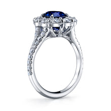 Load image into Gallery viewer, Royal Collection Platinum Sapphire &amp; Diamond Harmony – 2.53ct Sapphire, 1.80ct Cushion Diamond JSM676_147744
