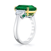 Load image into Gallery viewer, Royal Collection Platinum &amp; 18K Yellow Gold Emerald Grandeur – 6.37ct Emerald JSM951_185947
