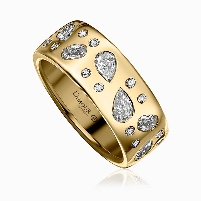 Christopher Designs L’Amour Crisscut® Diamond Band