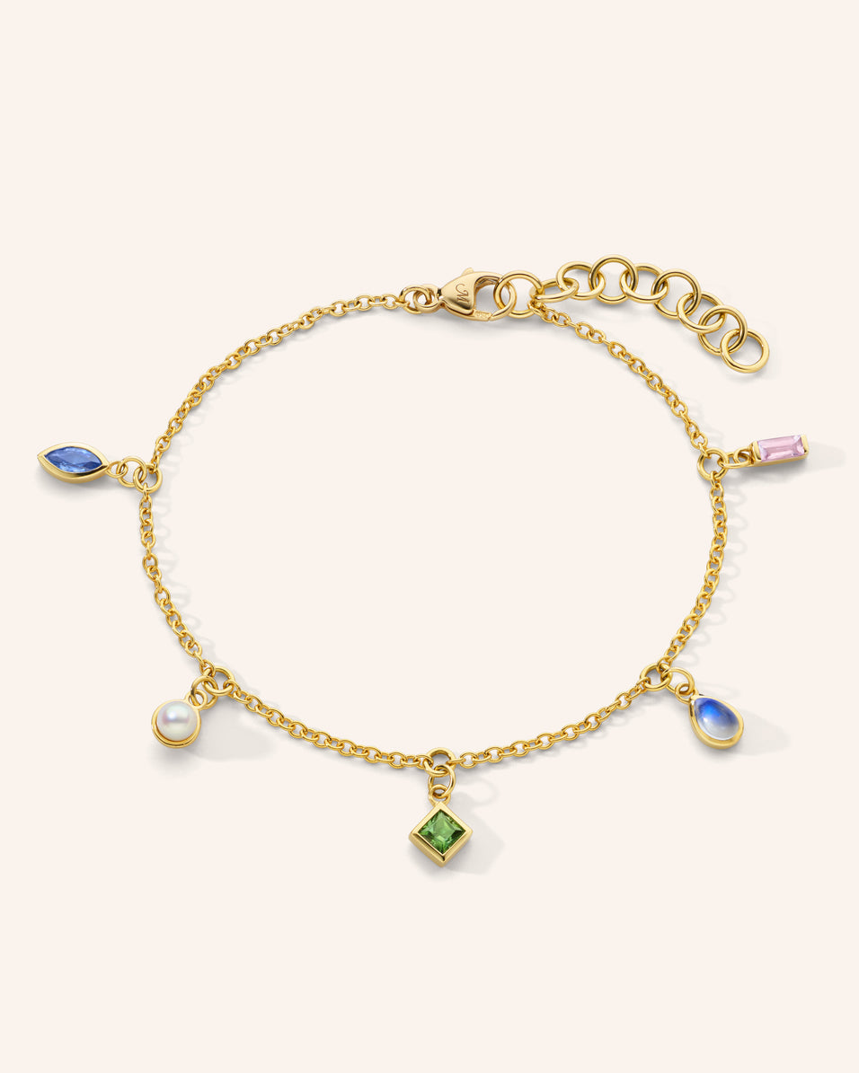 Monica Rich Kosann “Points of Light” Chain Bracelet in 18K Yellow Gold