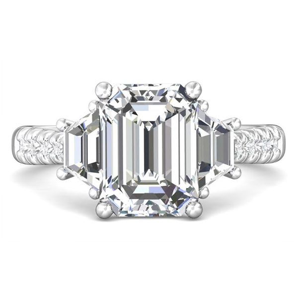 Martin Flyer 3 Stone Diamond Mounting