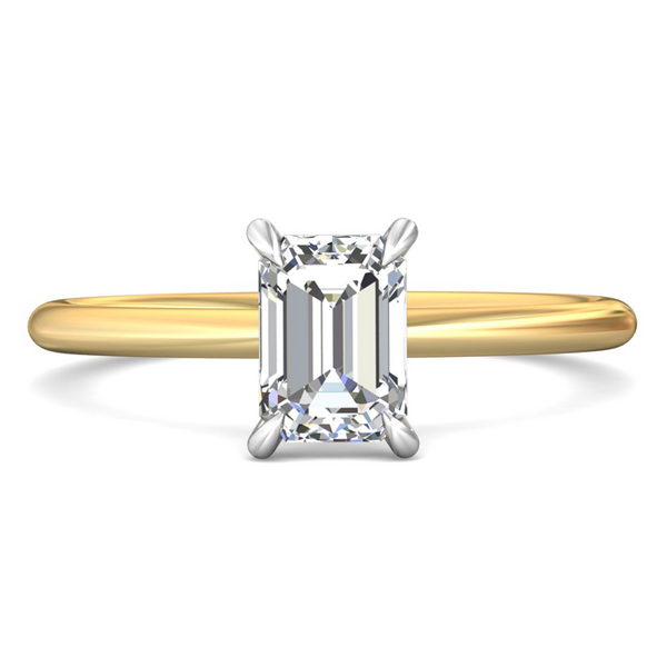 Martin Flyer Solitaire Emerald Cut Mounting