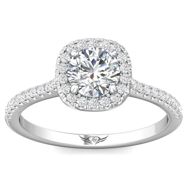 Martin Flyer Cushion Halo Diamond Mounting