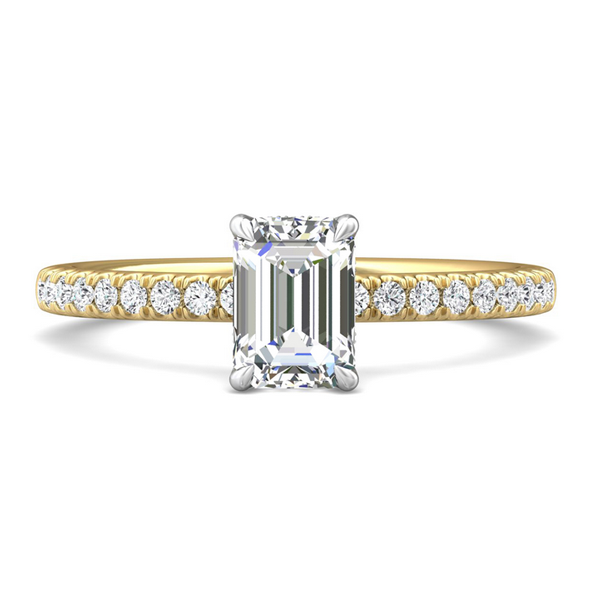 Martin Flyer Emerald Cut Diamond Mounting