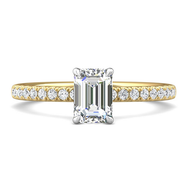 Martin Flyer Emerald Cut Diamond Mounting