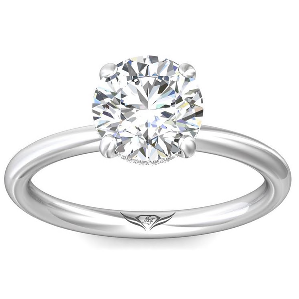 Martin Flyer Hidden Halo Diamond Solitaire Mounting