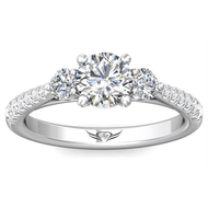 Martin Flyer 3 Stone Diamond Mounting