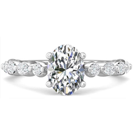 Martin Flyer Pear Shaped Diamond Mounting