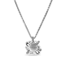 Load image into Gallery viewer, Cable Wrap Necklace in Sterling Silver with Crystal and Diamonds, 12.5mm

