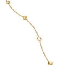 Load image into Gallery viewer, Petite Modern Renaissance Station Necklace in 18K Yellow Gold with Diamonds, 4.6mm
