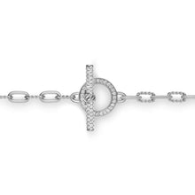 Load image into Gallery viewer, DY Madison Pave Diamond Toggle Chain Necklace in Sterling Silver
