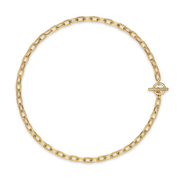 DY Madison Toggle Chain Necklace in 18K Yellow Gold
