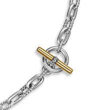Load image into Gallery viewer, DY Madison Toggle Chain Necklace in Sterling Silver and 18K Yellow Gold
