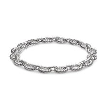 Load image into Gallery viewer, Sculpted Cable Oval Link Necklace in Sterling Silver, 18mm
