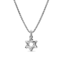 Load image into Gallery viewer, Star of David Pendant Necklace in Sterling Silver, 9.6mm
