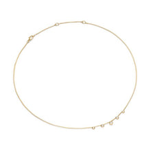 Load image into Gallery viewer, Petite Modern Renaissance Station Chain Necklace in 18K Yellow Gold with Diamonds, 3.4mm
