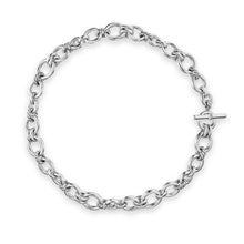 Load image into Gallery viewer, DY Mercer Chain Necklace in Sterling Silver with Diamonds, 8mm
