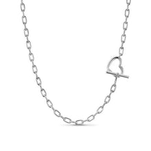 Load image into Gallery viewer, DY Madison Heart Toggle Chain Necklace in Sterling Silver, 3mm
