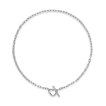 Load image into Gallery viewer, DY Madison Heart Toggle Chain Necklace in Sterling Silver, 3mm
