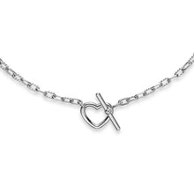 Load image into Gallery viewer, DY Madison Heart Toggle Chain Necklace in Sterling Silver, 3mm
