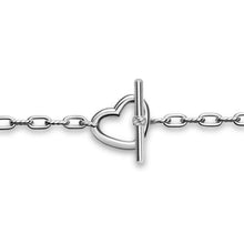 Load image into Gallery viewer, DY Madison Heart Toggle Chain Necklace in Sterling Silver, 3mm
