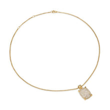 Load image into Gallery viewer, Chatelaine Elongated Pendant Necklace in 18K Yellow Gold with Diamonds, 19mm
