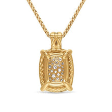 Load image into Gallery viewer, Chatelaine Elongated Pendant Necklace in 18K Yellow Gold with Diamonds, 19mm
