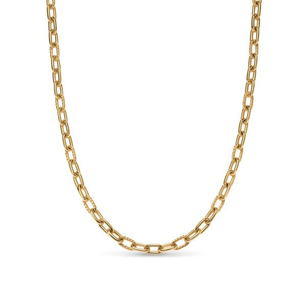 DY Madison Smooth Chain Necklace in 18K Yellow Gold, 6mm