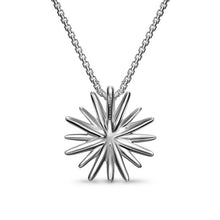 Load image into Gallery viewer, Starburst Necklace in Sterling Silver with 18K Yellow Gold with Diamonds, 21mm
