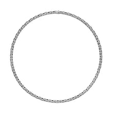 Load image into Gallery viewer, Streamline Link Necklace in Sterling Silver with Black Diamonds, 5.5mm
