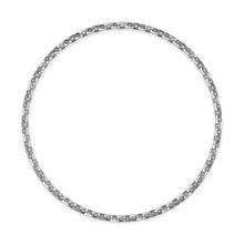 Load image into Gallery viewer, Chevron Oval Link Necklace in Sterling Silver, 7mm
