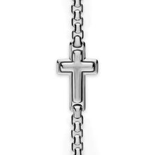 Load image into Gallery viewer, Cross Station Necklace in Sterling Silver, 3.6mm
