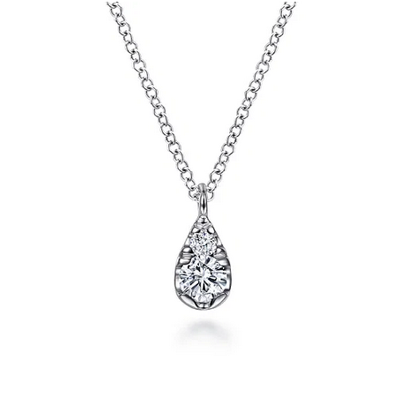 Gabriel Diamond Teardrop Pendant Necklace